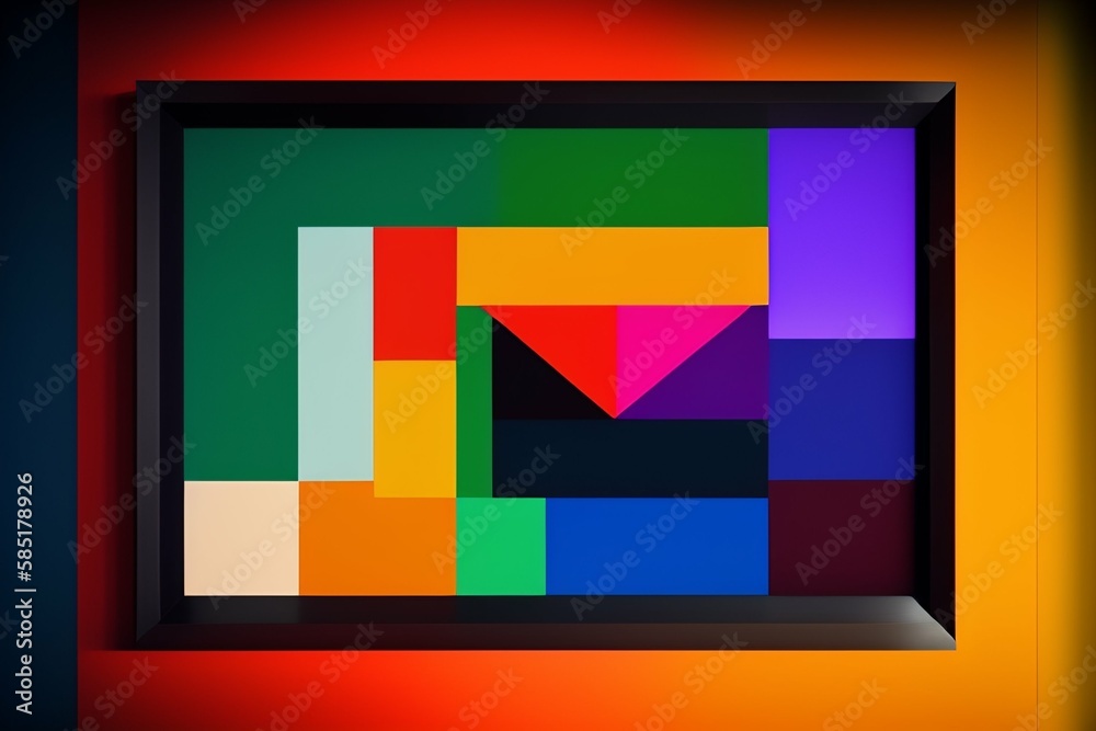 landscape of abstract of colors AI generated landscape of abstract of colors AI generated