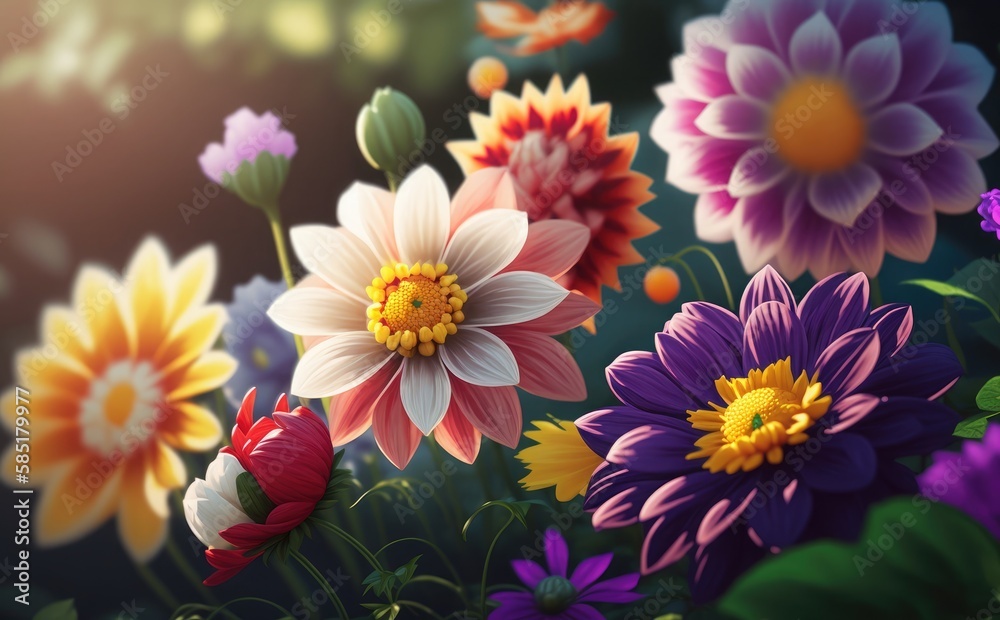 Cheerful buoyant spring summer of yellow Santolina flowers Cheerful buoyant spring summer of yellow Santolina flowers
