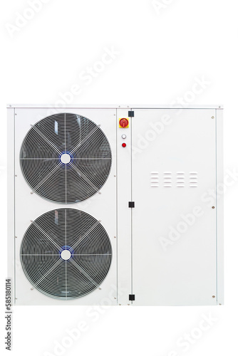 air conditioner condenser with cooler and fan photo