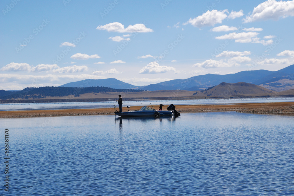 boat on the lake