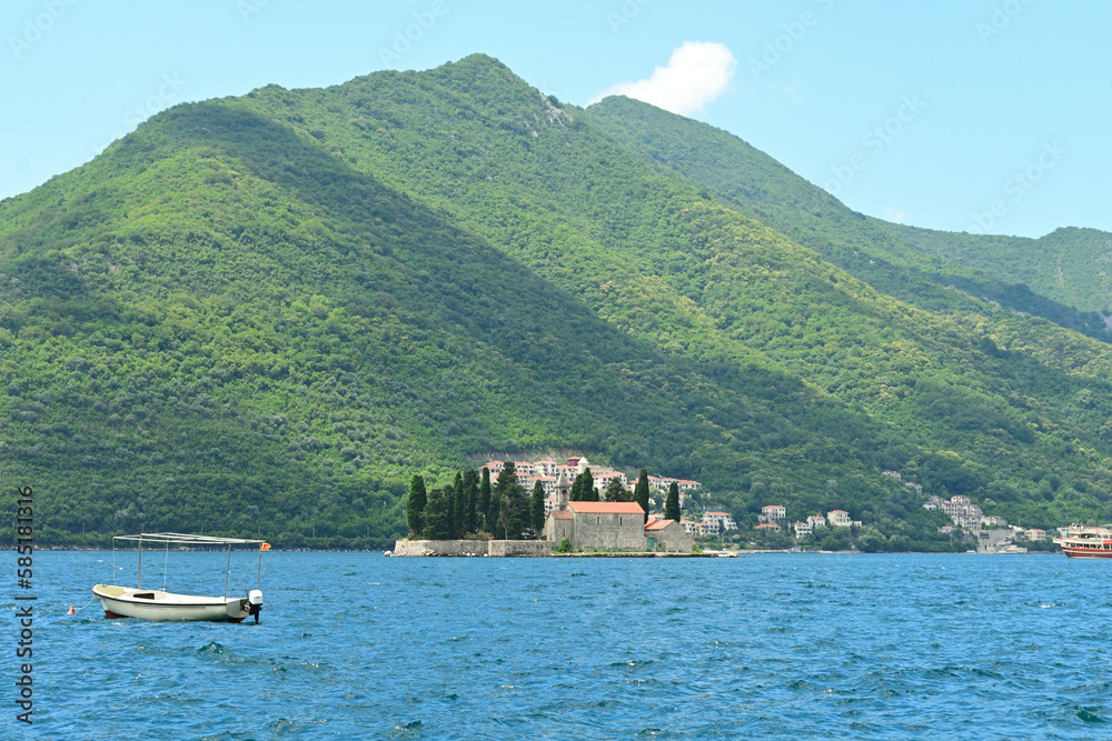 Fototapeta premium Kotor Bay. Picturesque views in Montenegro, Europe