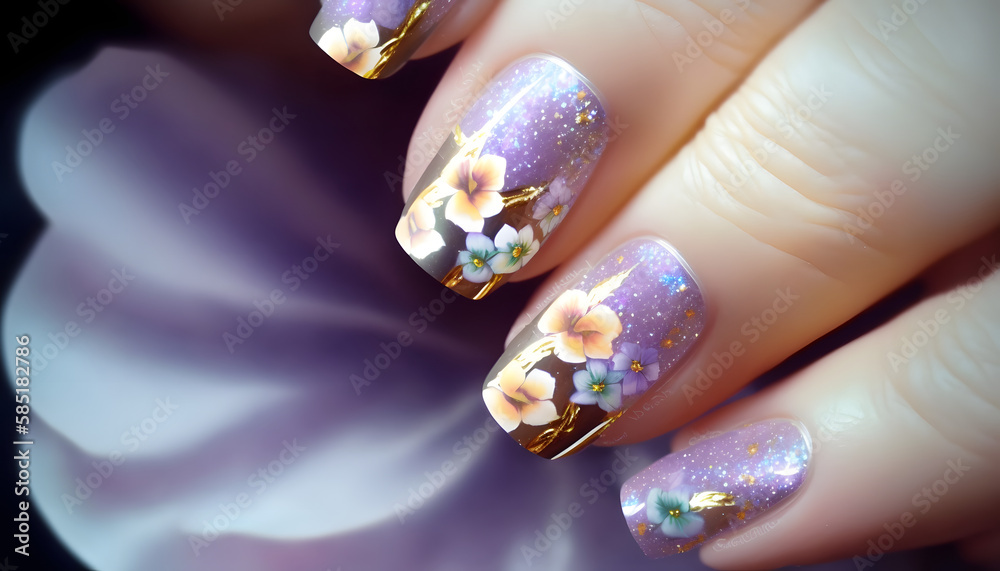 nail art,{{{pansy}}},decorate nail chip in frames,gems,lamé,shiny,hologram,beautiful, soft lighting,light toned,bright,bokeh,bold clear lines,sugar confectionary,comforting,gentle,8K nail art,{{{pansy}}},decorate nail chip in frames,gems,lamé,shiny,hologram,beautiful, soft lighting,light toned,bright,bokeh,bold clear lines,sugar confectionary,comforting,gentle,8K