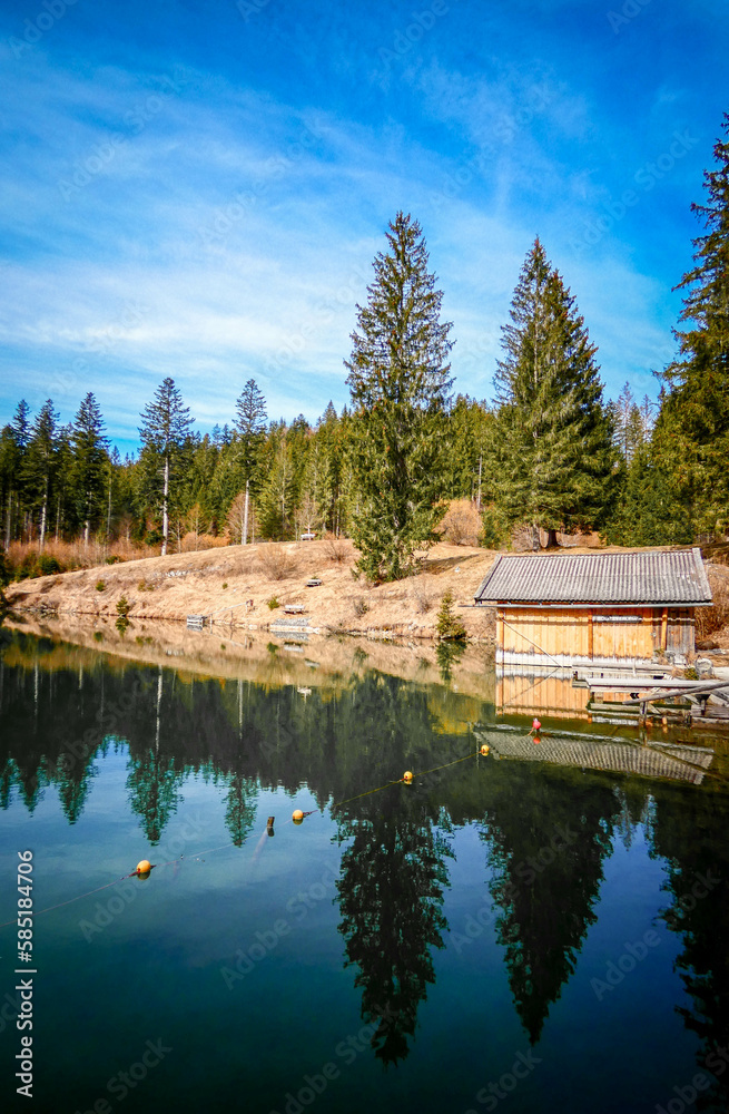 Obraz premium Grubsee, Karwendel, Bavaria