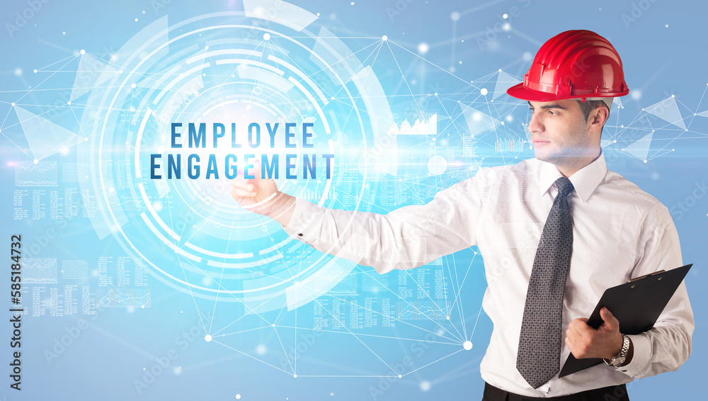 Handsome businessman with helmet drawing Handsome businessman with helmet drawing