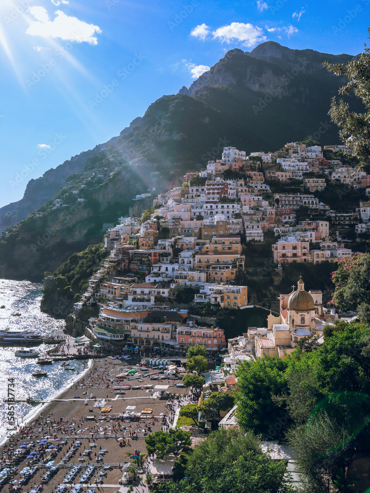 Sunny Positano, Amalfi Coast, Campania, Italy