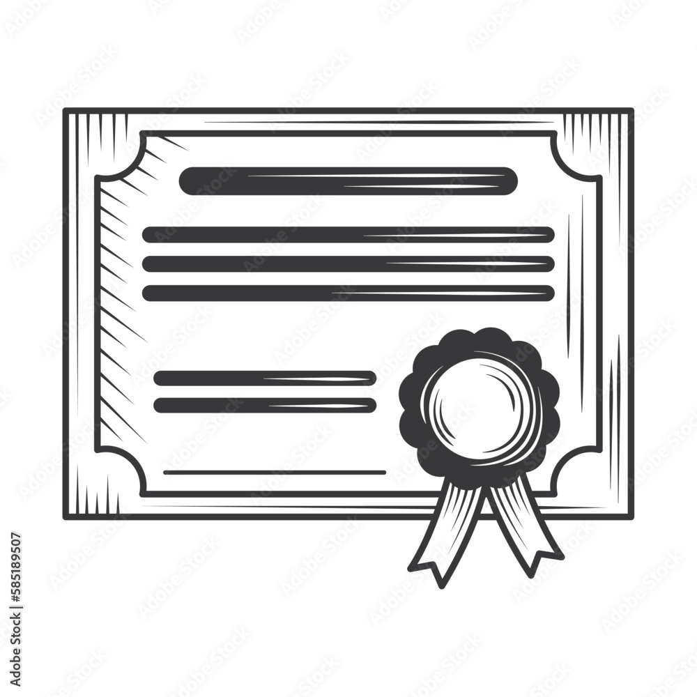 graduation certificate icon