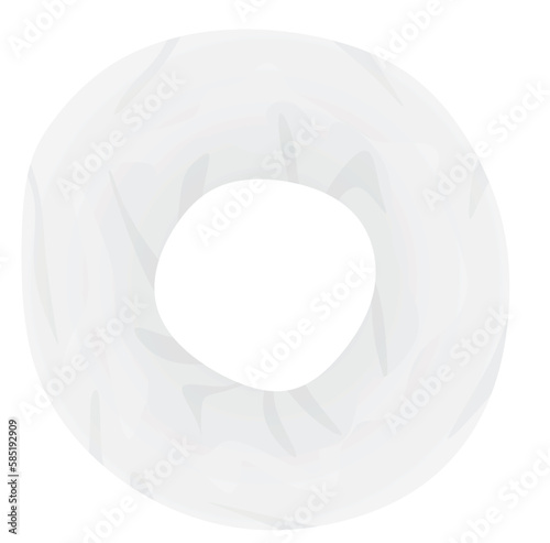 White neck  scarf. vector illustration