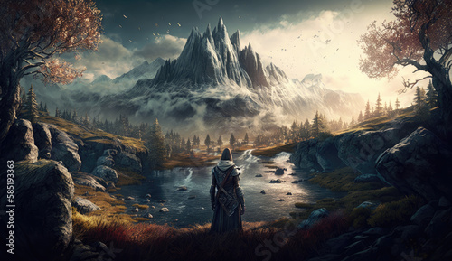 Majestic autumn landscape