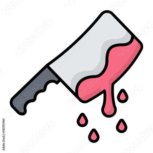 Murder Line Color Icon