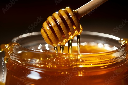 Delicious royal jelly honey - AI Generated