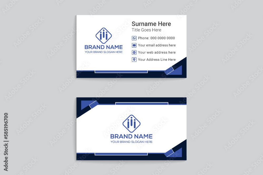 Obraz premium Corporate business card template design
