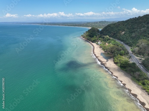Aerial View of the Tarcoles Bay and the Ocean in Costa Rica near Jaco and Puntarenas © WildPhotography.com