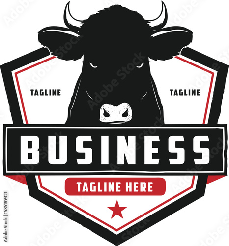 Black Bull-Cow Logo