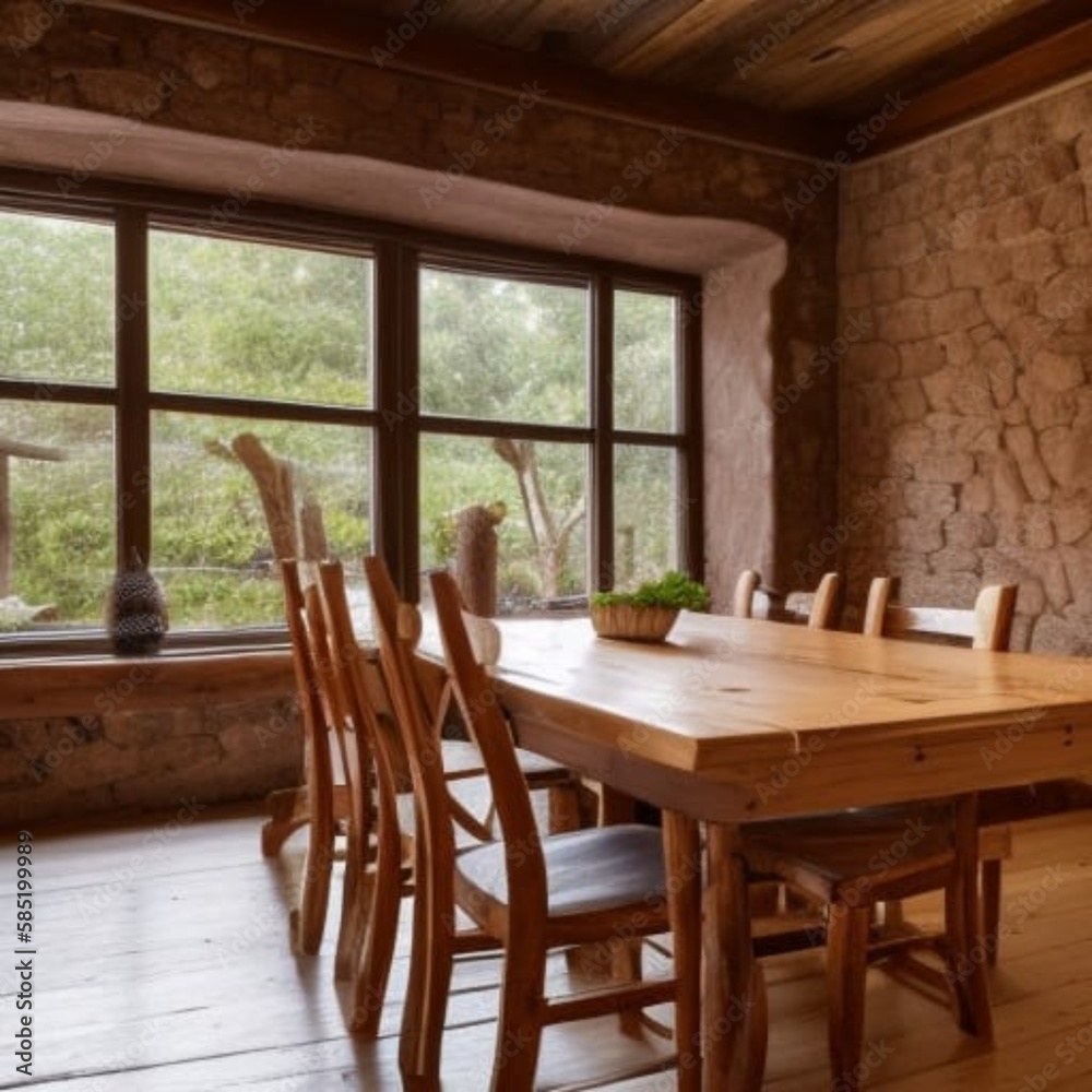 Obraz premium table and chairs