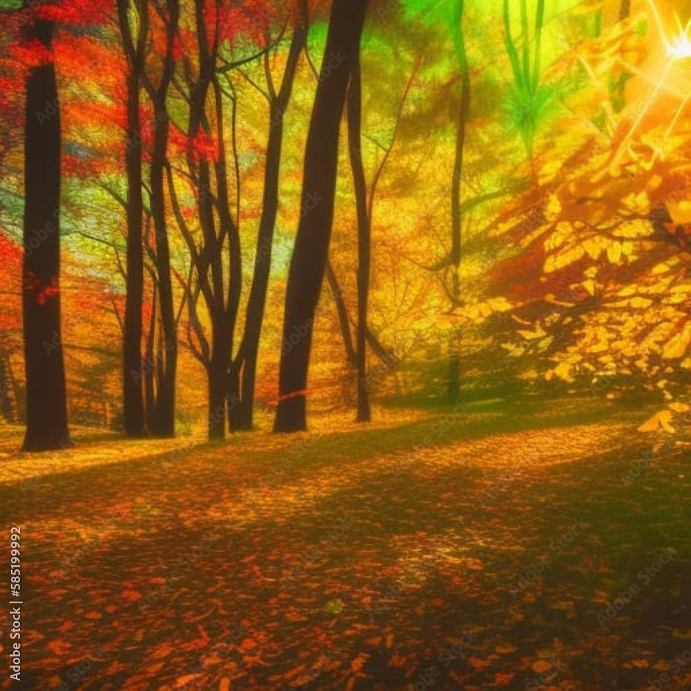 Obraz premium autumn in the forest