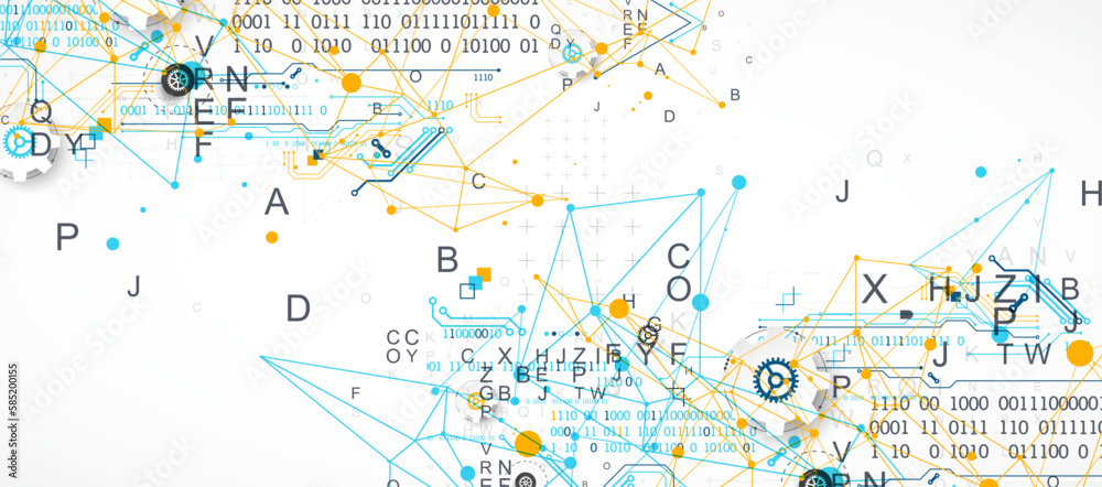 Abstract technology concept. Circuit board, color background. Abstract technology concept. Circuit board, color background.