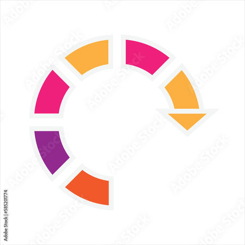 Free Download Infographic Circle Chart - GFXLoad