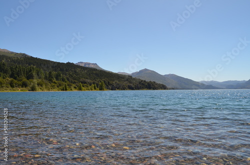 lake and mountains