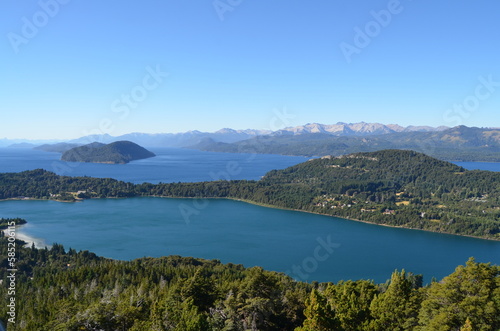 lake in the mountains  bariloche  patagonia