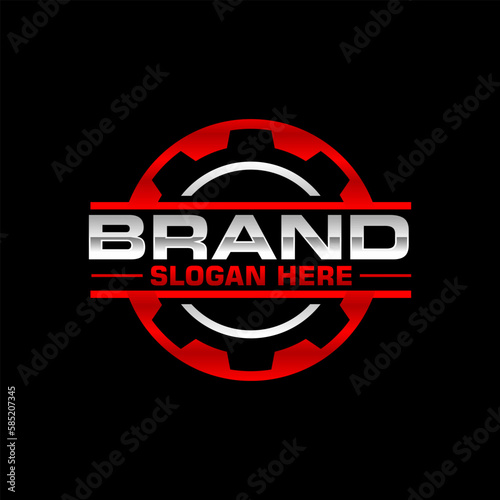 Car repair logo template. Car repairing vector design
