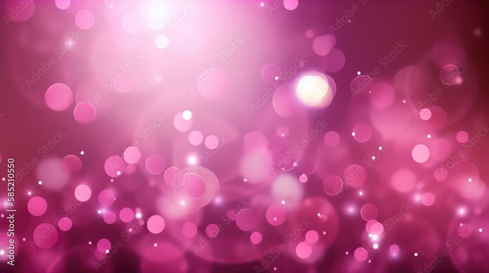 A glamorous background of pink bokeh perfect for awards and celebrations. Generative AI