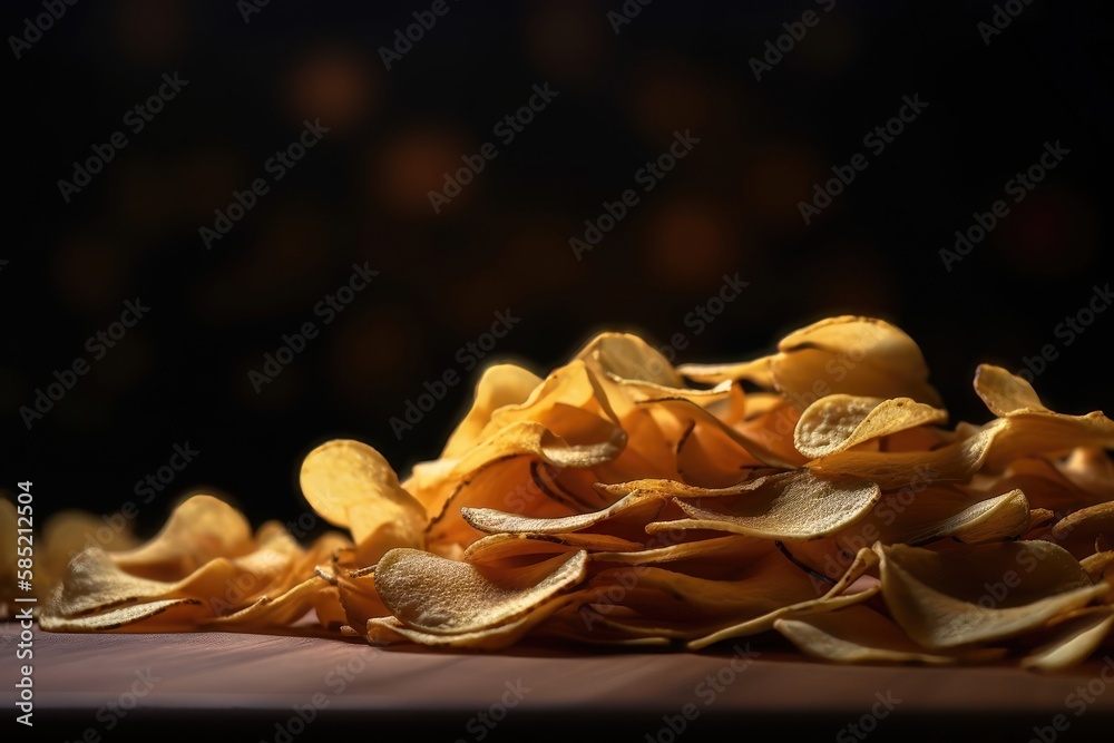Stacked Chips. AI generated