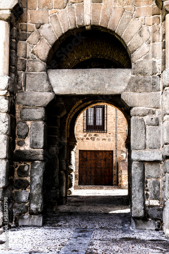The Puerta de Bisagra of the Old city of Toledo
