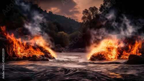 Elemental Warfare  A Battle Between Fire and Water
