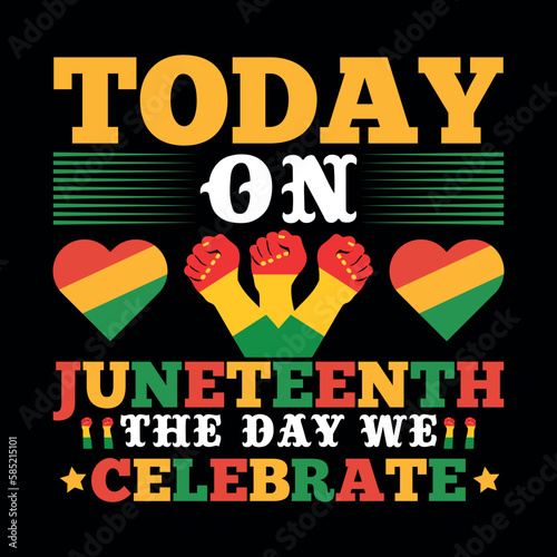 Juneteenth Day t-shirt design, Juneteenth federal holiday