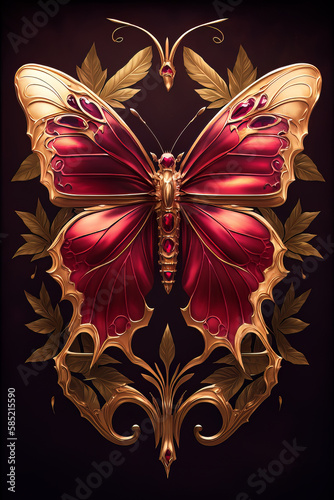 Butterfly Digital Painting as Wallart, Poster,  © bilge