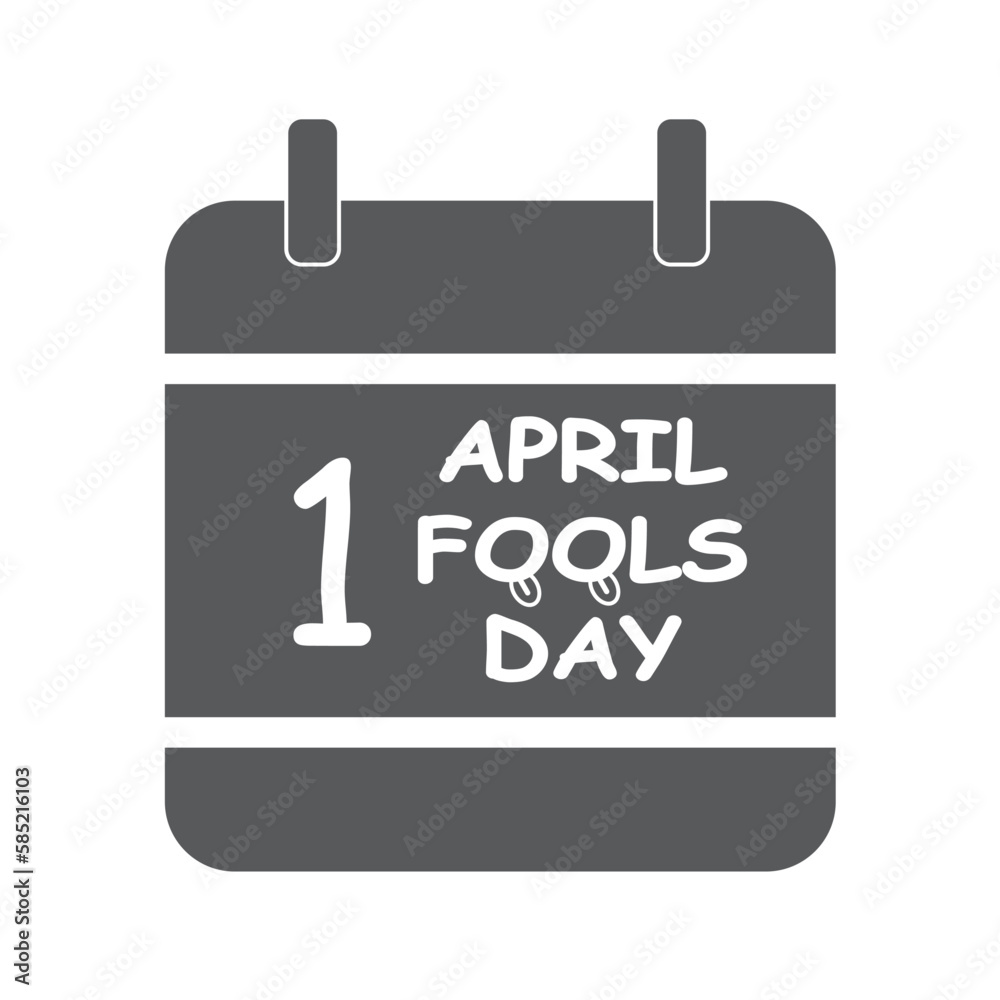 April Fools Day Vector Illustration. Calendar Icon with exclamation mark April Fools Day Vector Illustration. Calendar Icon with exclamation mark