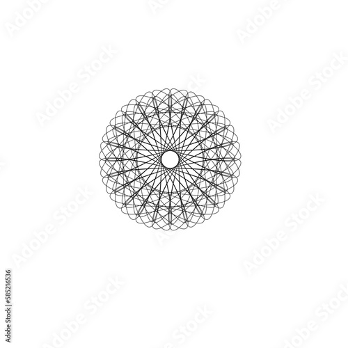 intricate sprial circle spin design