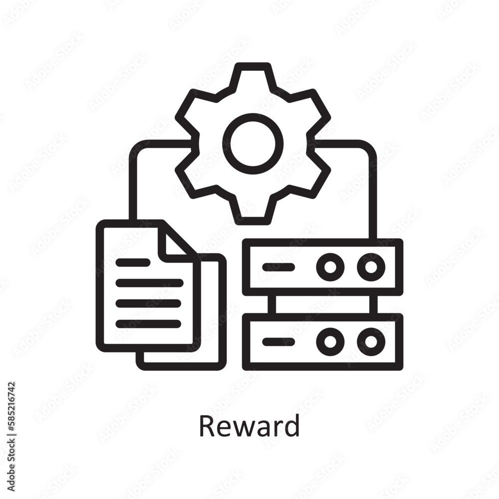 Reward Vector Outline Icon Design illustration. Data Symbol on White background EPS 10 File Reward Vector Outline Icon Design illustration. Data Symbol on White background EPS 10 File