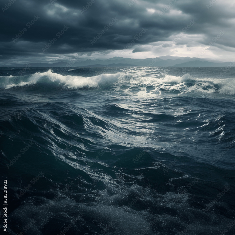 Fototapeta premium storm clouds over water