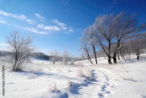 Winter landscape with snow © Nataliia