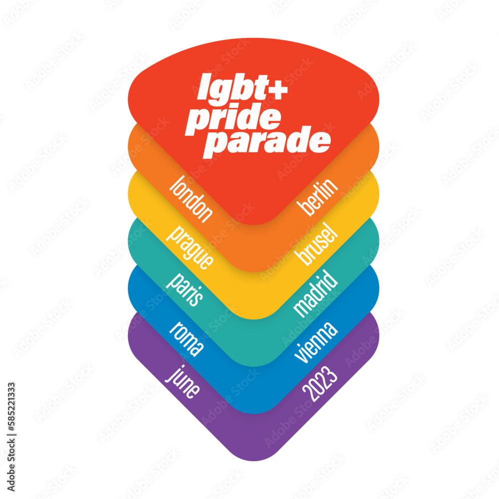 Obraz premium Graphic design for pride parade