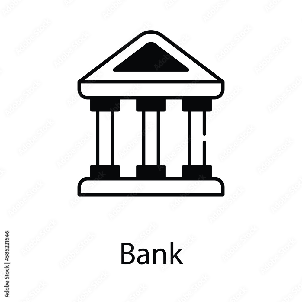 Bank icon. Suitable for Web Page, Mobile App, UI, UX and GUI design. Bank icon. Suitable for Web Page, Mobile App, UI, UX and GUI design.