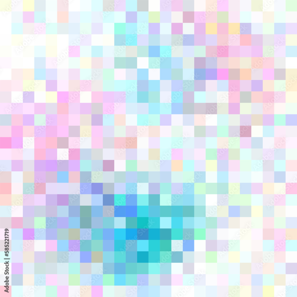 Mosaic colorful abstract background, pink, blue, green, white tones