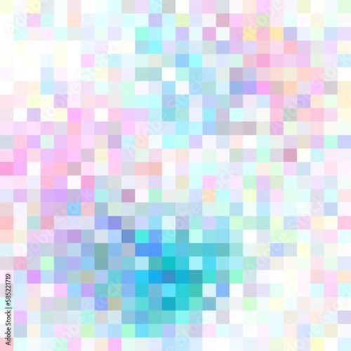 Mosaic colorful abstract background, pink, blue, green, white tones