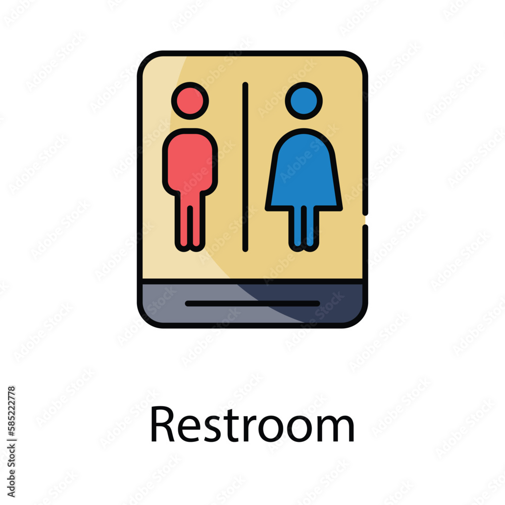 Restroom icon. Suitable for Web Page, Mobile App, UI, UX and GUI design. Restroom icon. Suitable for Web Page, Mobile App, UI, UX and GUI design.