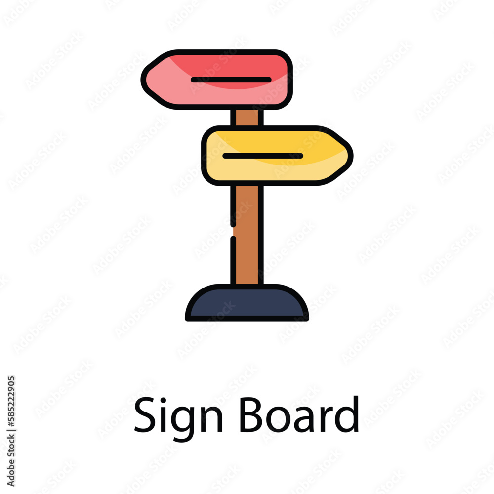 Sign Board icon. Suitable for Web Page, Mobile App, UI, UX and GUI design. Sign Board icon. Suitable for Web Page, Mobile App, UI, UX and GUI design.