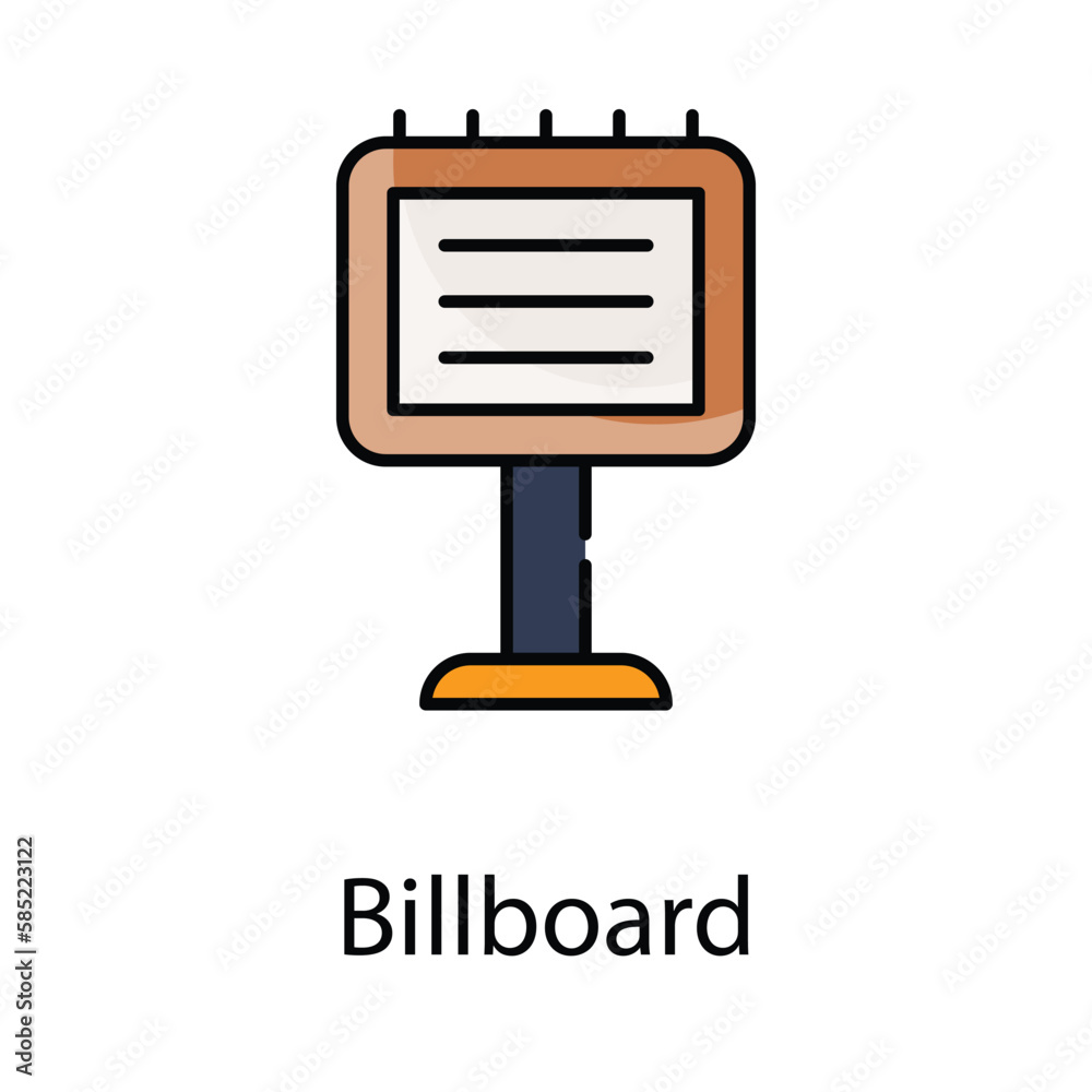 Billboard icon. Suitable for Web Page, Mobile App, UI, UX and GUI design. Billboard icon. Suitable for Web Page, Mobile App, UI, UX and GUI design.