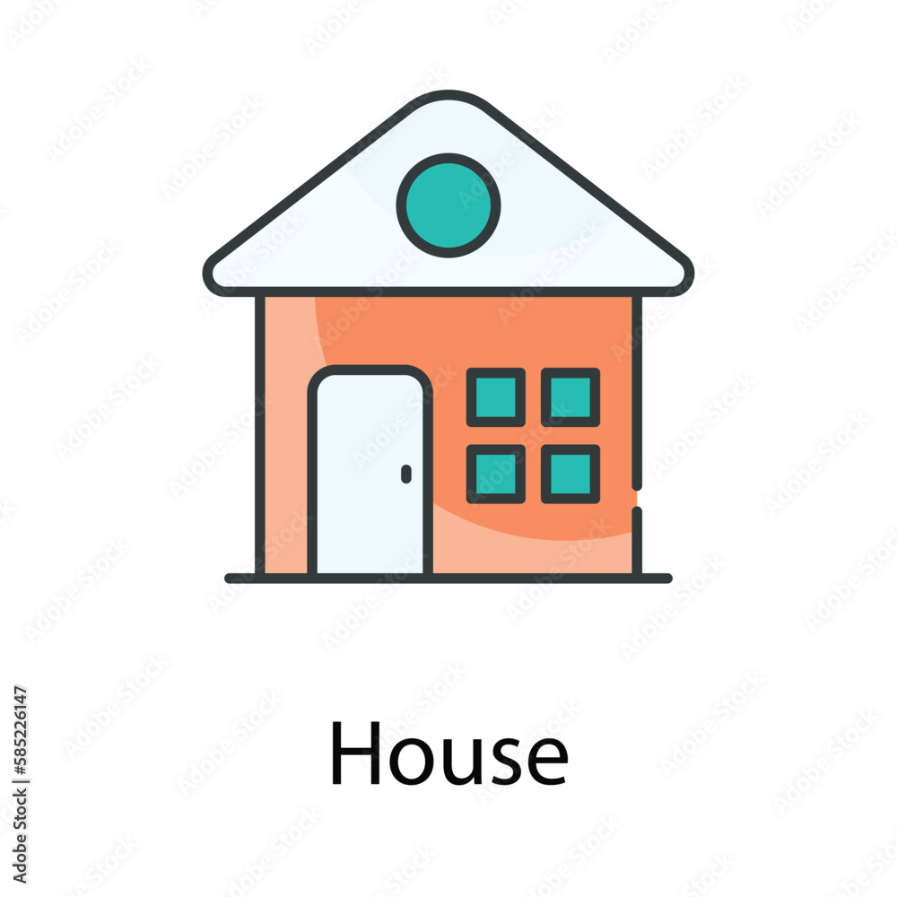 House icon. Suitable for Web Page, Mobile App, UI, UX and GUI design. House icon. Suitable for Web Page, Mobile App, UI, UX and GUI design.