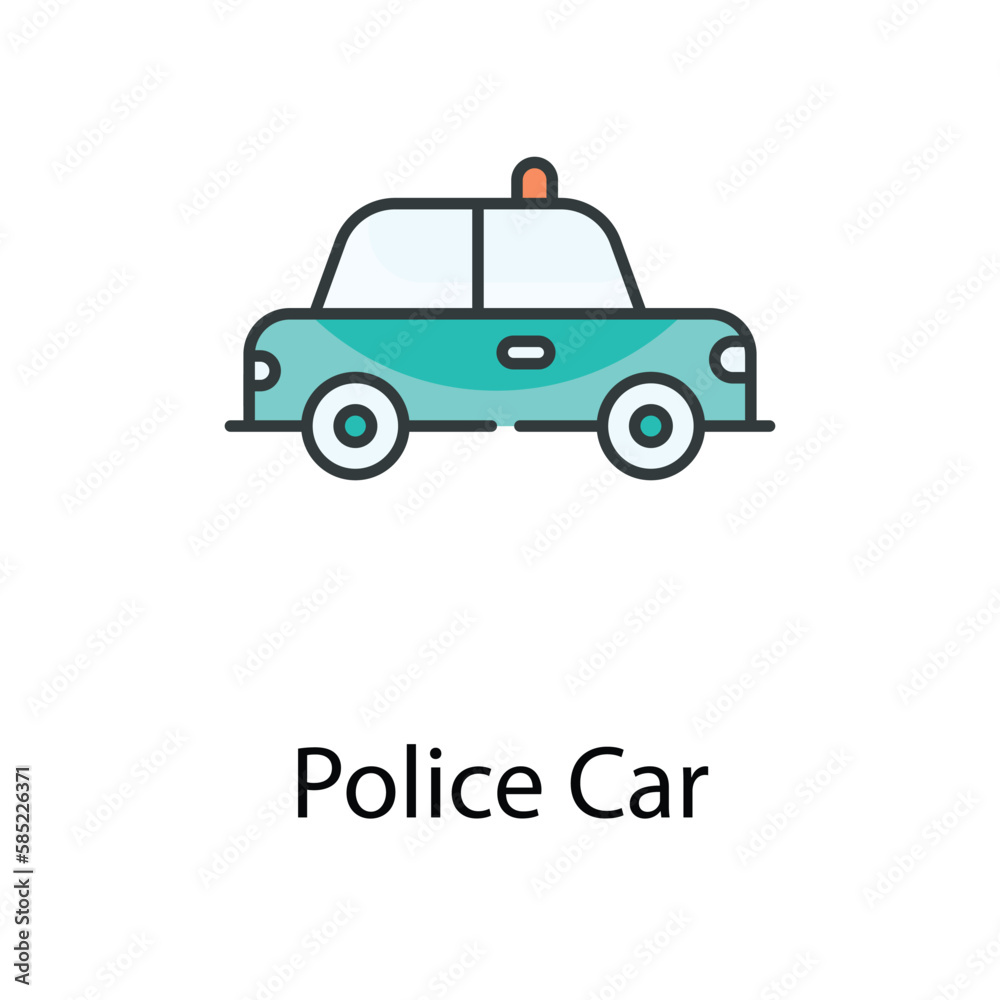 Police Car icon. Suitable for Web Page, Mobile App, UI, UX and GUI design.