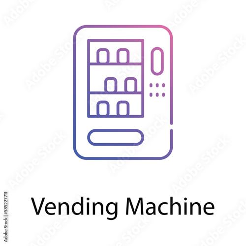 Vending Machine icon. Suitable for Web Page, Mobile App, UI, UX and GUI design.