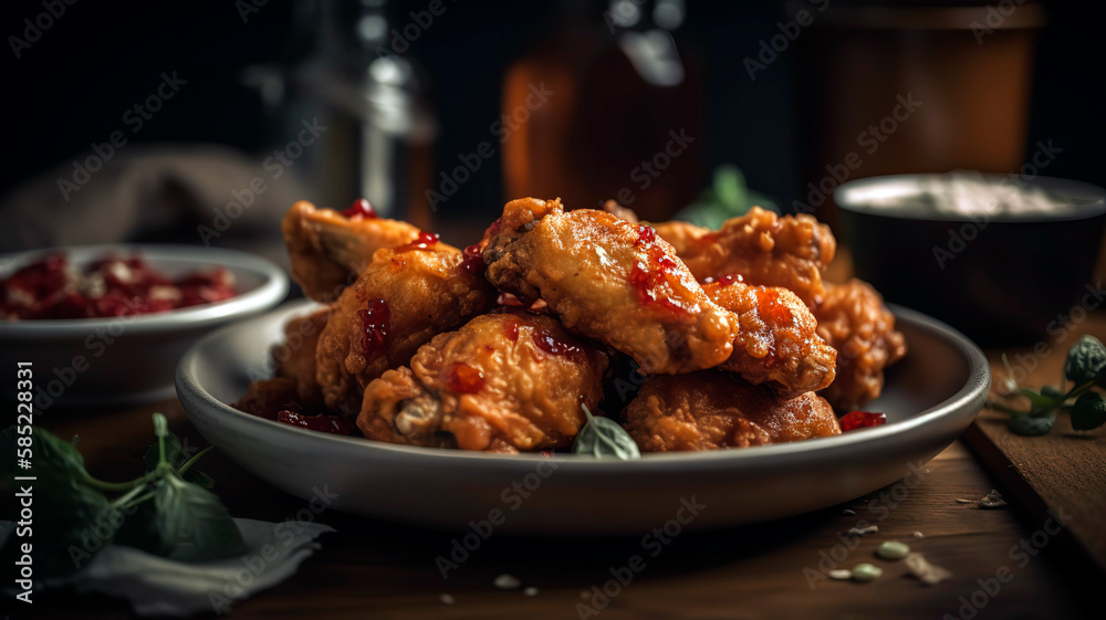 Tender and Juicy Fried Chicken with Sweet Chili Sauce - The Perfect Pairing