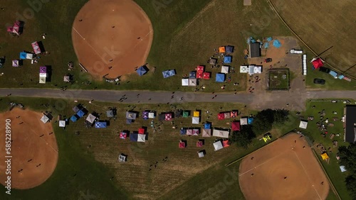 2022 - Excellent overhead view of multiple baseball diamonds at the Goddard Sports Complex in Glenn Dale, Maryland. photo