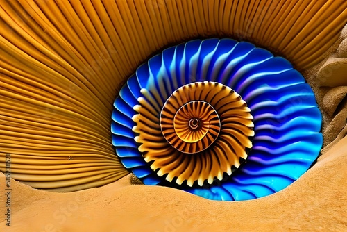 Spiral Shell as a Pixar 3D animation Generative AI