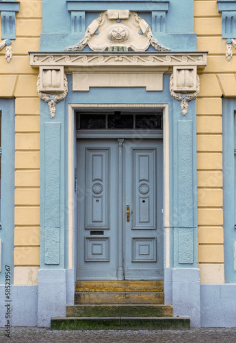 Old door in the historical house in Potsdam © konoplizkaya