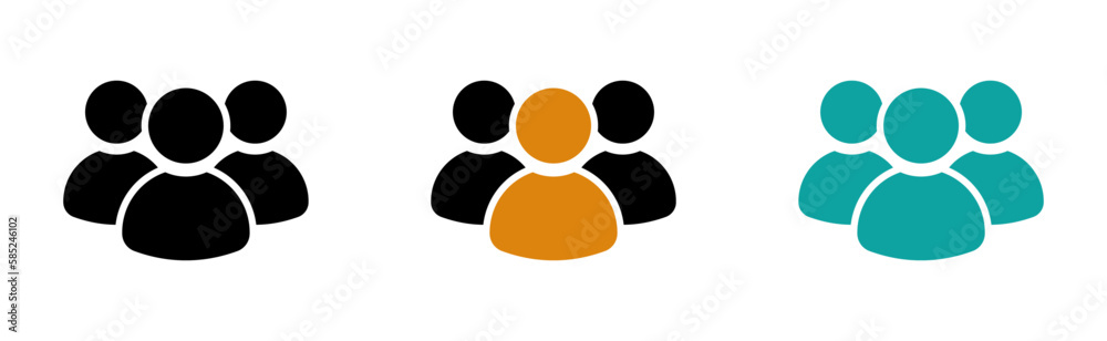 People flat vector icon designs